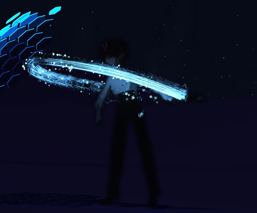 Blue VFX frame